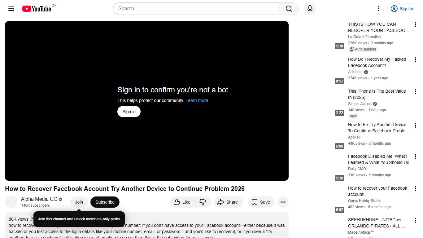 How to Recover Facebook Account Try Another Device to Continue Problem 2026 - YouTube